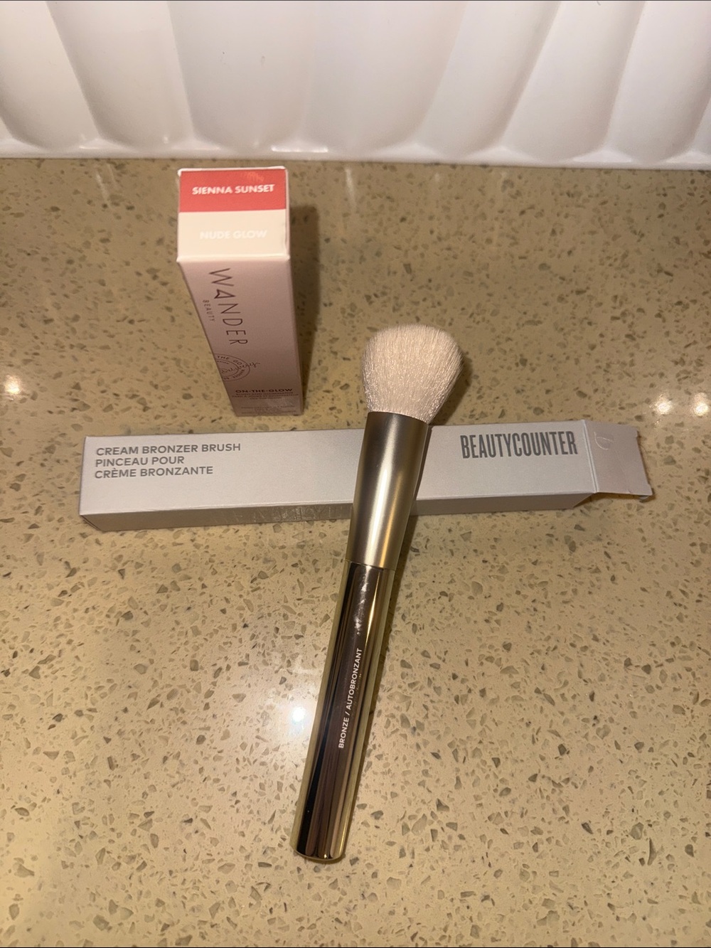Blush / highlight / brush bundle Sienna sunset / nude glow
